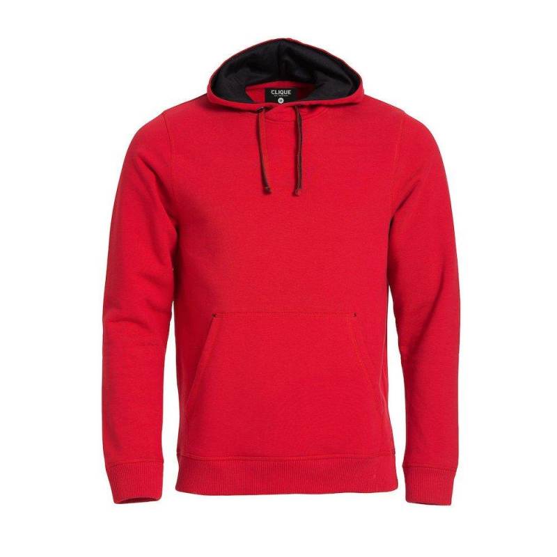 Classic Kapuzenpullover Herren Rot Bunt S von Clique