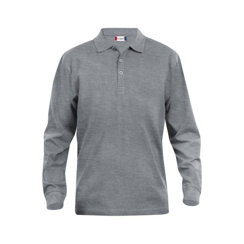 Classic Lincoln Poloshirt Langärmlig Herren Grau 4XL von Clique