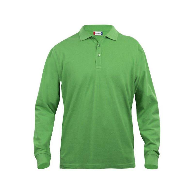 Classic Lincoln Poloshirt Langärmlig Herren Grün L von Clique