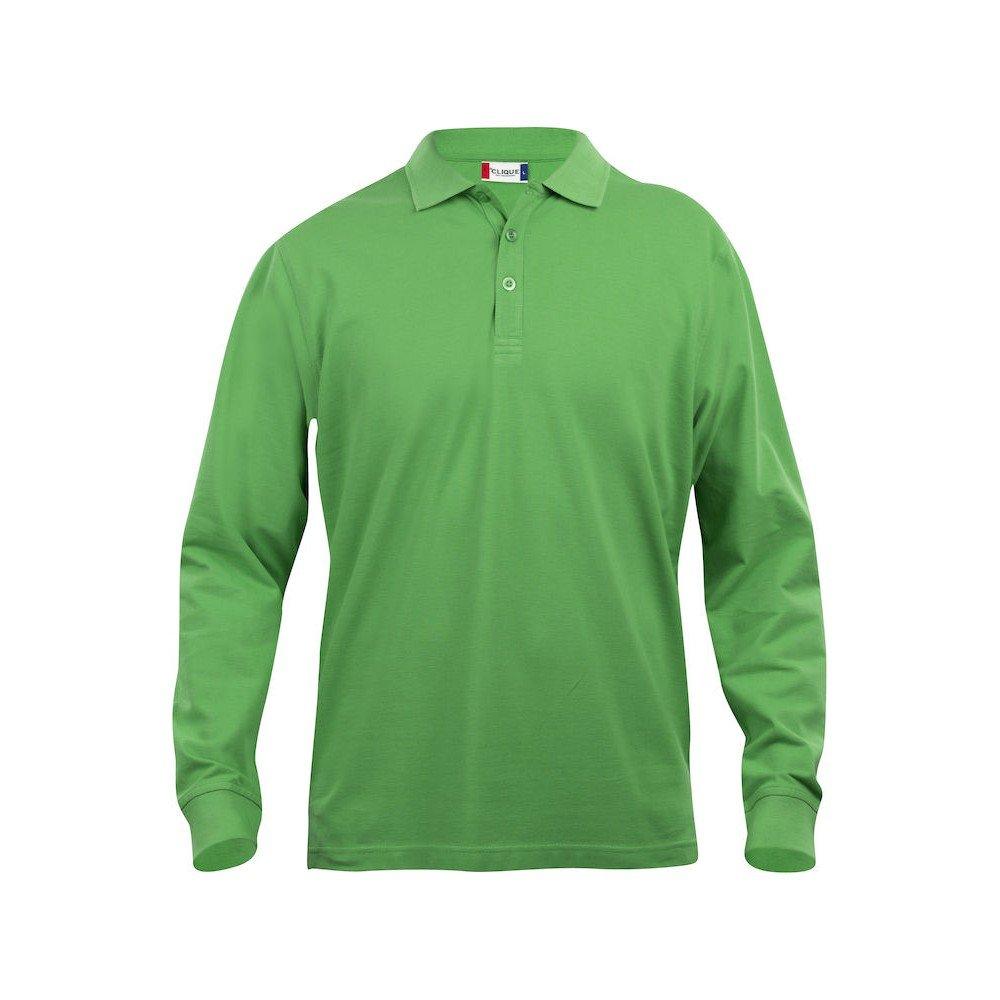 Clique - Classic Lincoln Poloshirt Langärmlig, für Herren, Grün, Größe M von Clique