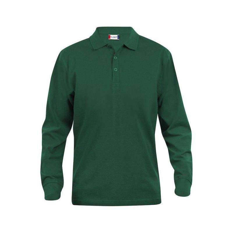 Classic Lincoln Poloshirt Langärmlig Herren Grün S von Clique