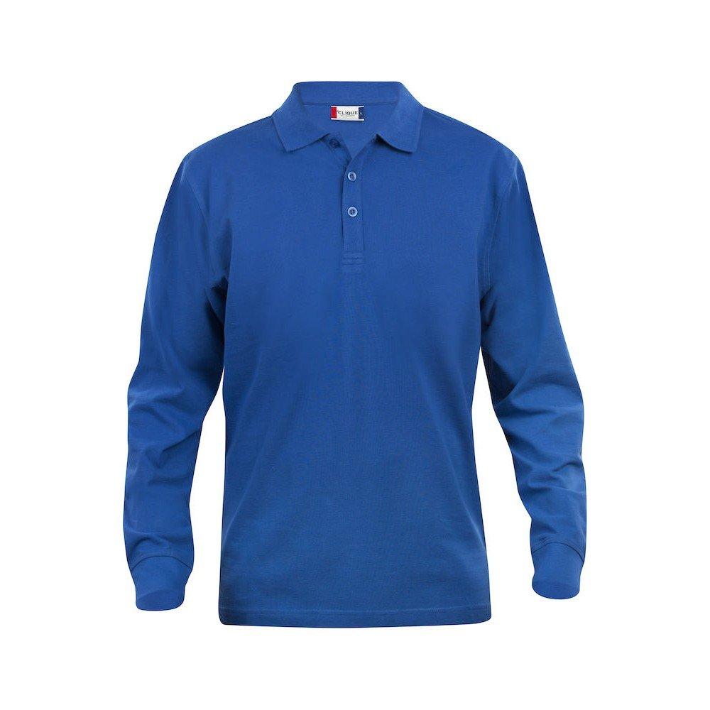 Clique - Classic Lincoln Poloshirt Langärmlig, für Herren, Königsblau, Größe L von Clique