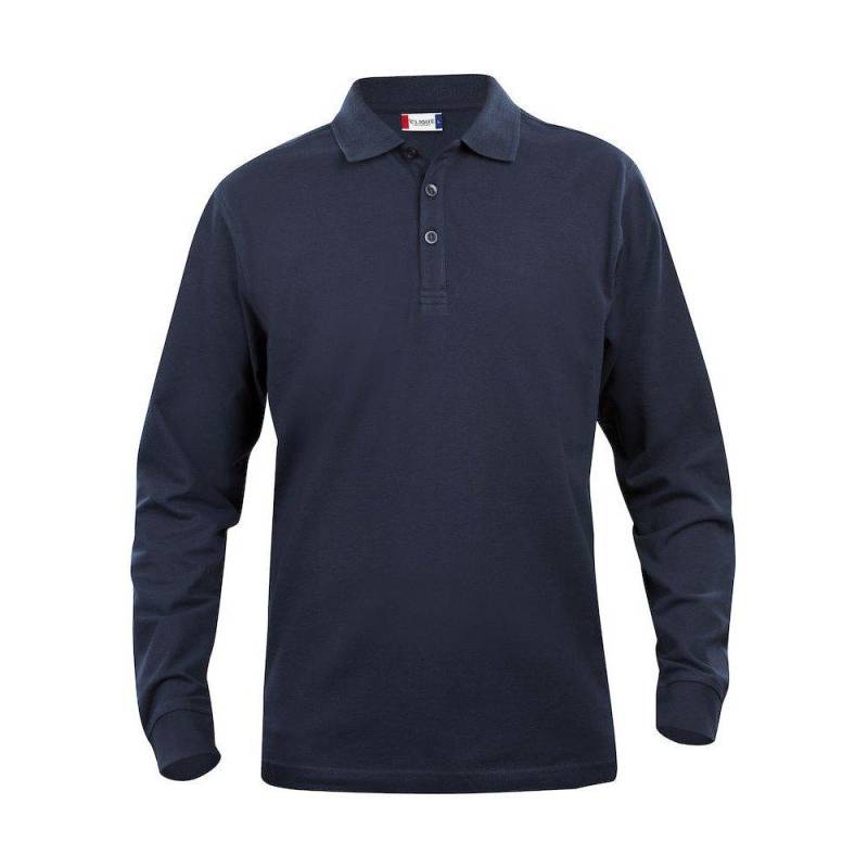 Classic Lincoln Poloshirt Langärmlig Herren Marine 3XL von Clique