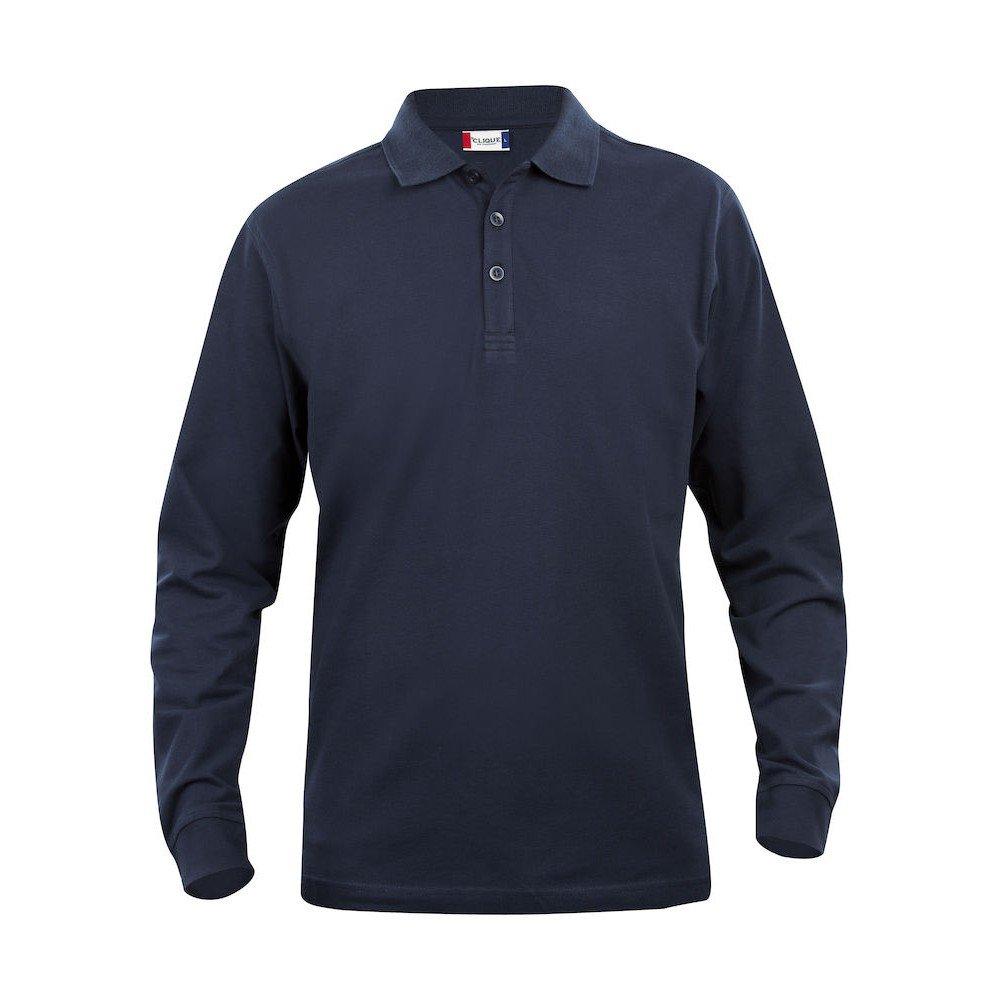 Classic Lincoln Poloshirt Langärmlig Herren Marine 4XL von Clique