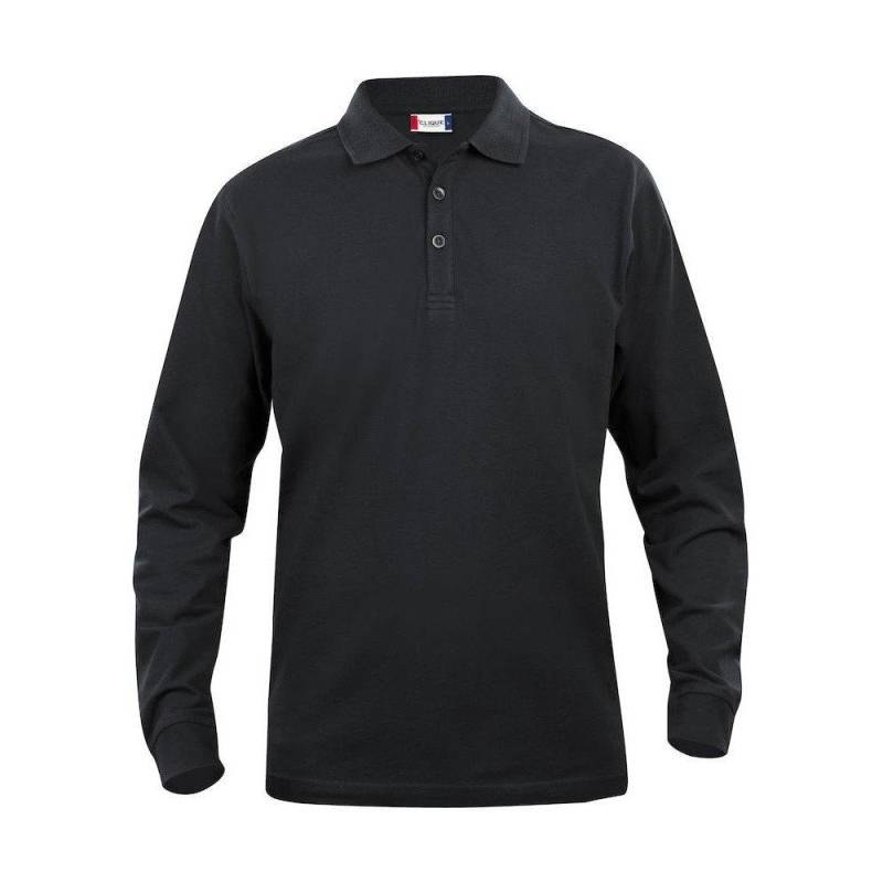 Classic Lincoln Poloshirt Langärmlig Herren Schwarz 3XL von Clique