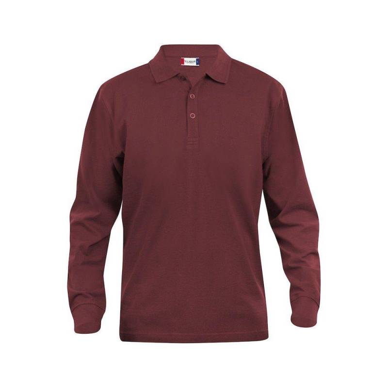 Classic Lincoln Poloshirt Langärmlig Herren Weinrot 3XL von Clique