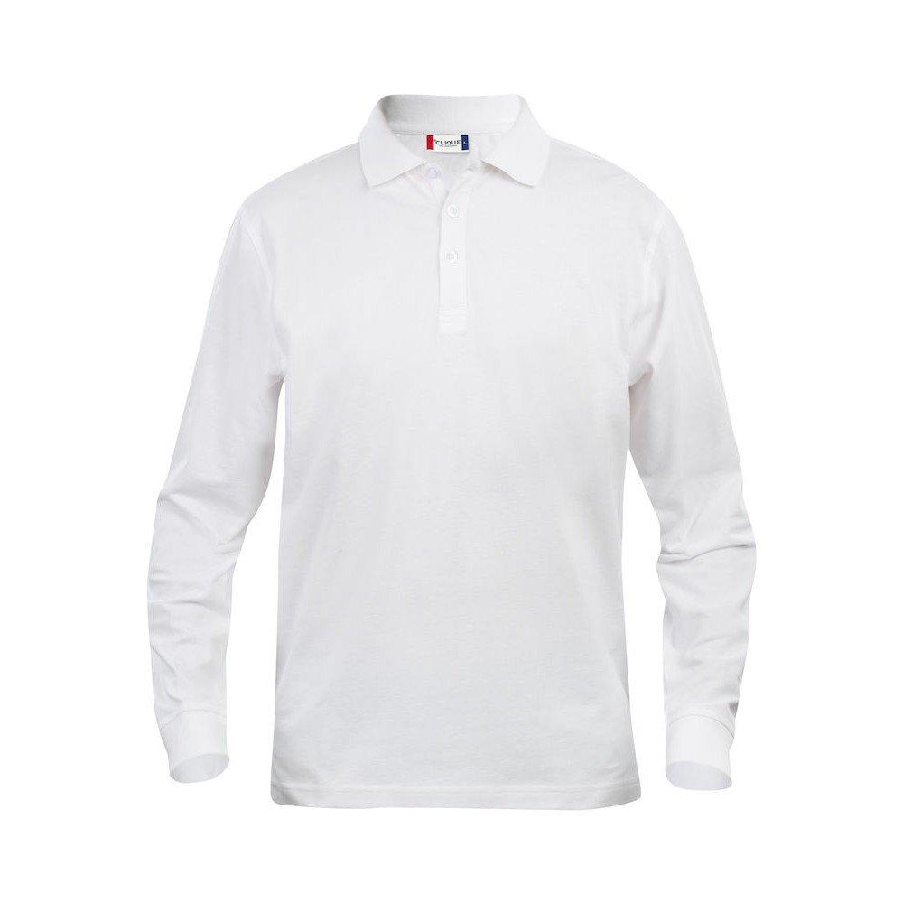 Clique - Classic Lincoln Poloshirt Langärmlig, für Herren, Weiss, Größe 3XL von Clique