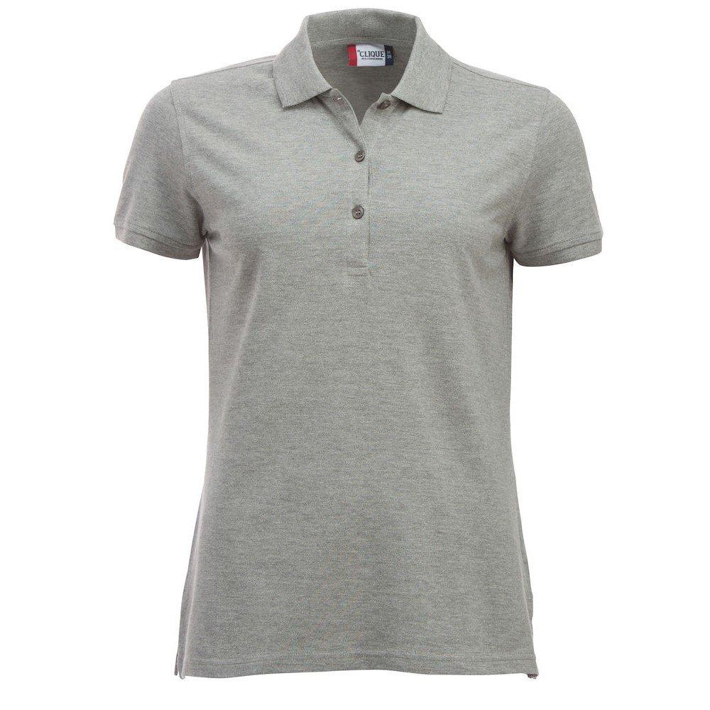 Classic Marion Poloshirt Damen Grau S von Clique