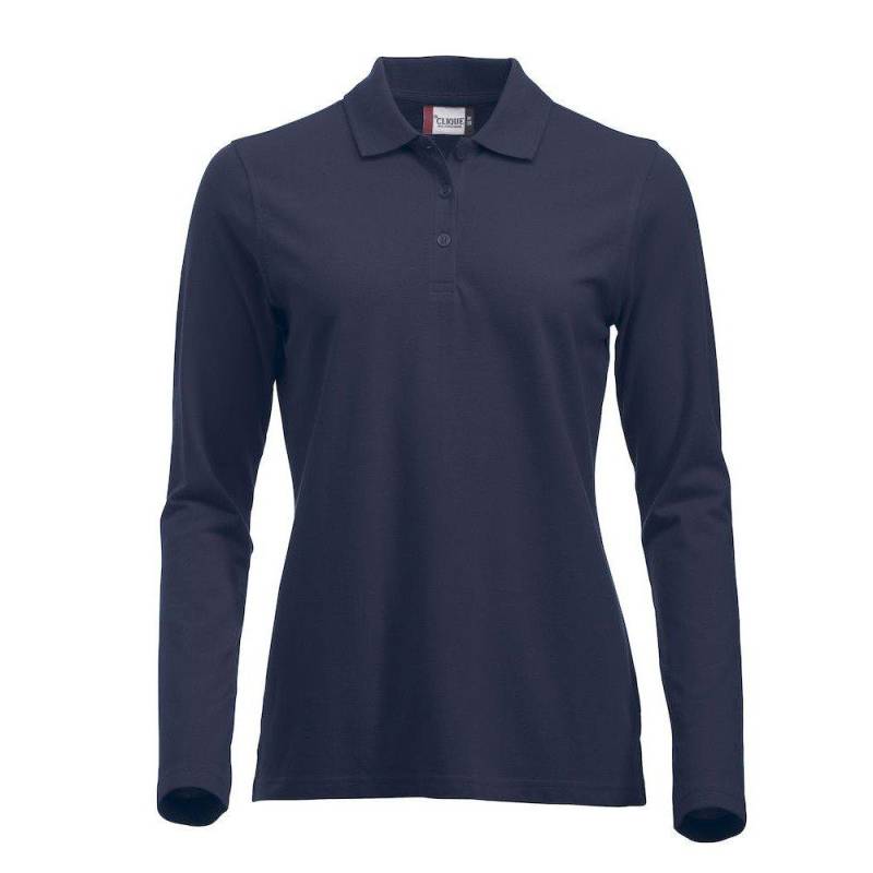 Classic Marion Poloshirt Langärmlig Damen Marine XS von Clique