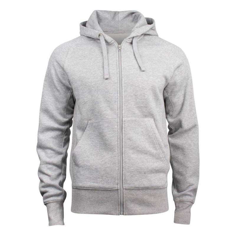 Harper Hoodie Mit Durchgehendem Reißverschluss Damen Grau M von Clique