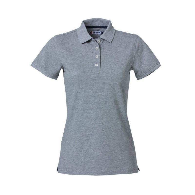 Clique - Heavy Premium Poloshirt, für Damen, Grau, Größe M von Clique