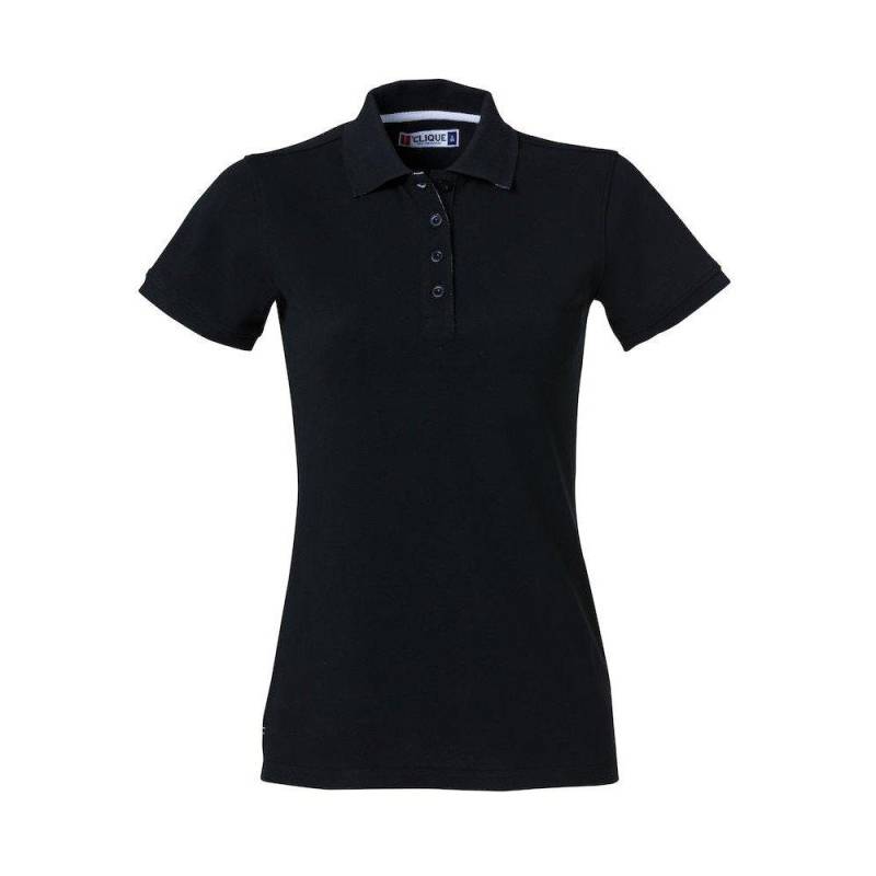 Heavy Premium Poloshirt Damen Schwarz M von Clique