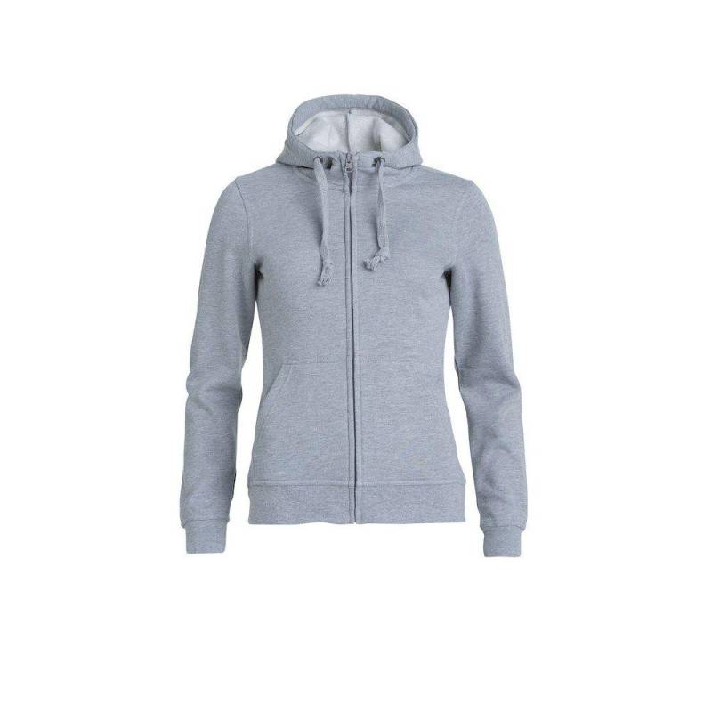 Hoodie Mit Durchgehendem Reißverschluss Damen Grau XS von Clique