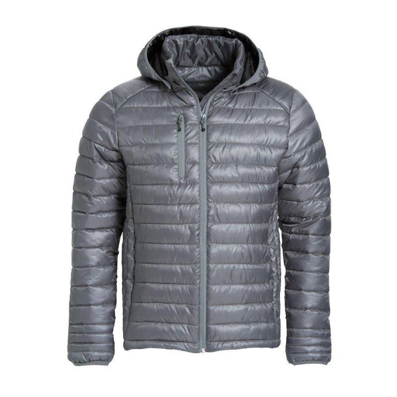 Clique - Hudson Steppjacke, für Herren, Grau, Größe XL von Clique