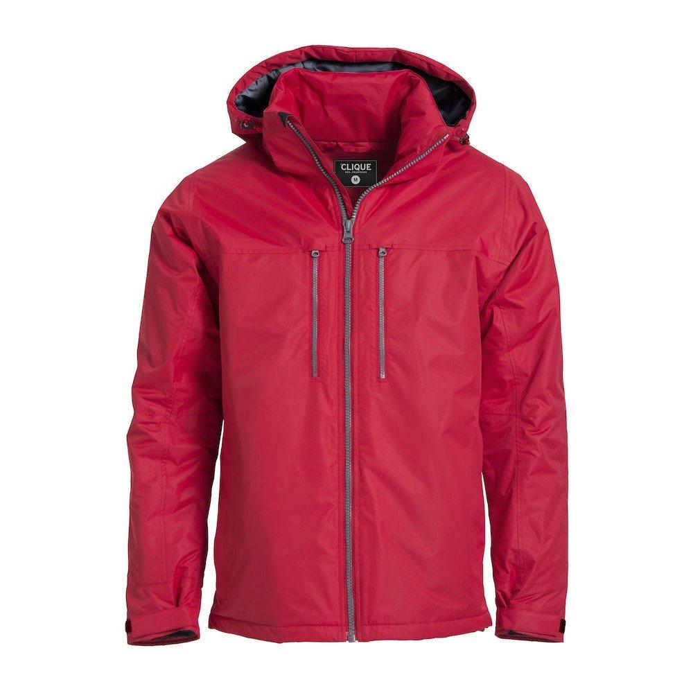 Kingslake Jacke, Wasserfest Herren Rot Bunt L von Clique