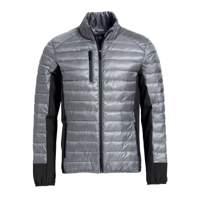 Lemont Steppjacke Herren Grau M von Clique