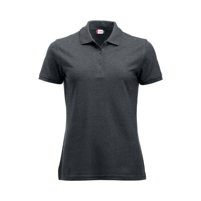 Manhattan Poloshirt Damen Taubengrau XS von Clique