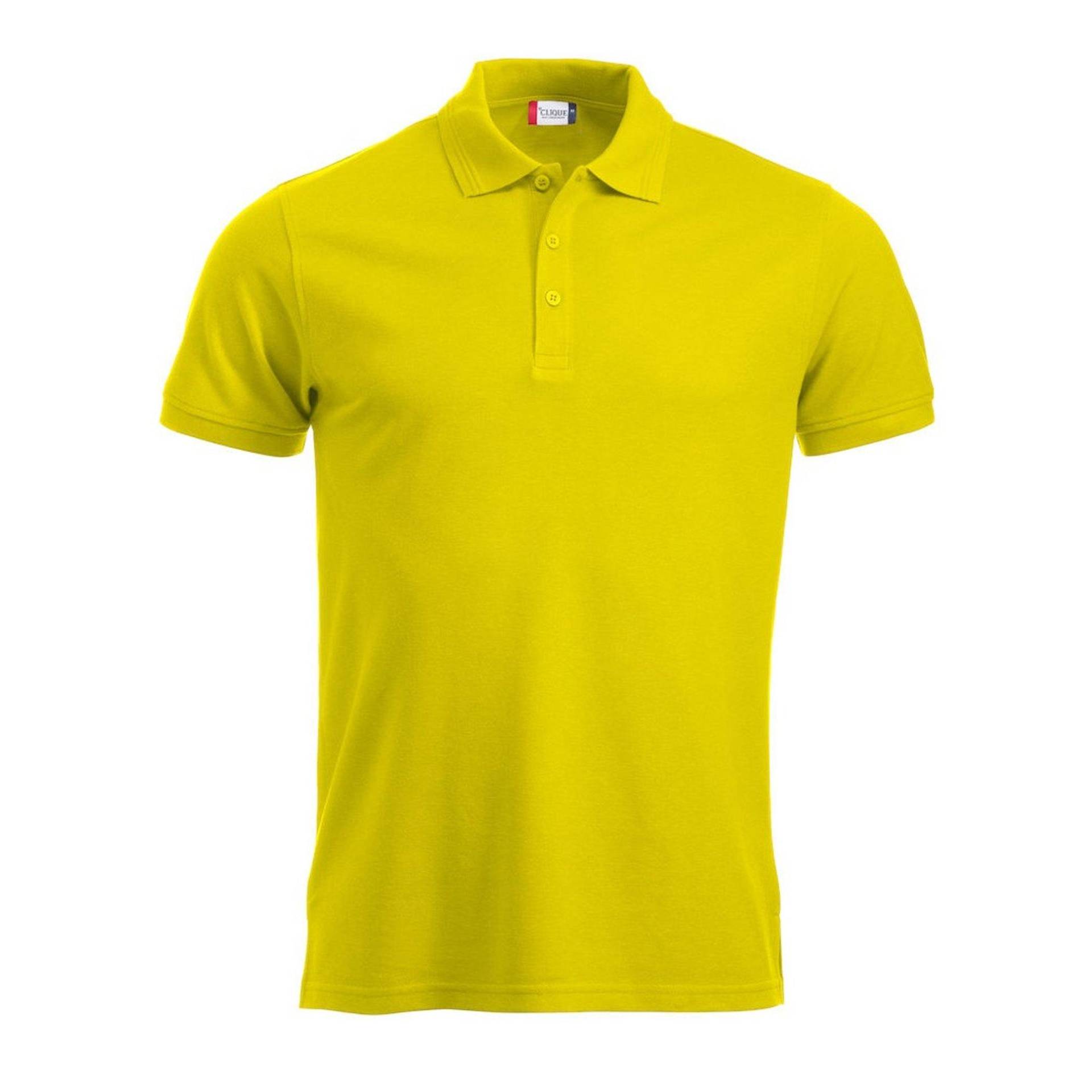 Manhattan Poloshirt Herren Gelb Bunt 3XL von Clique