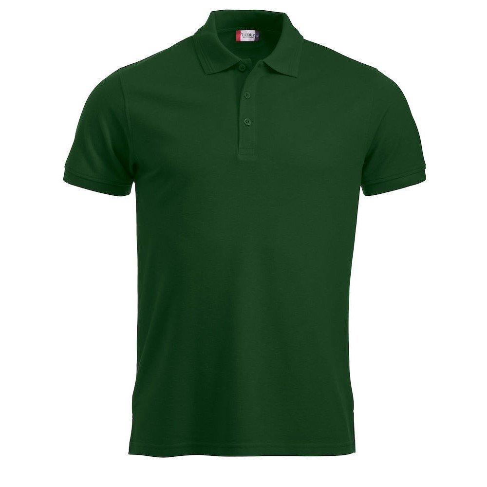 Manhattan Poloshirt Herren Grün M von Clique