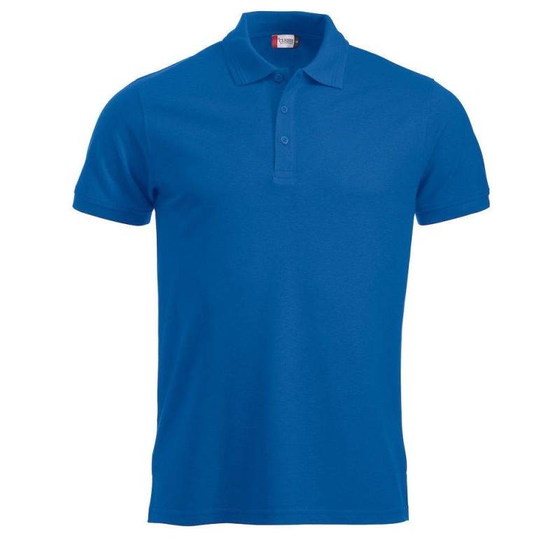 Manhattan Poloshirt Herren Königsblau XS von Clique