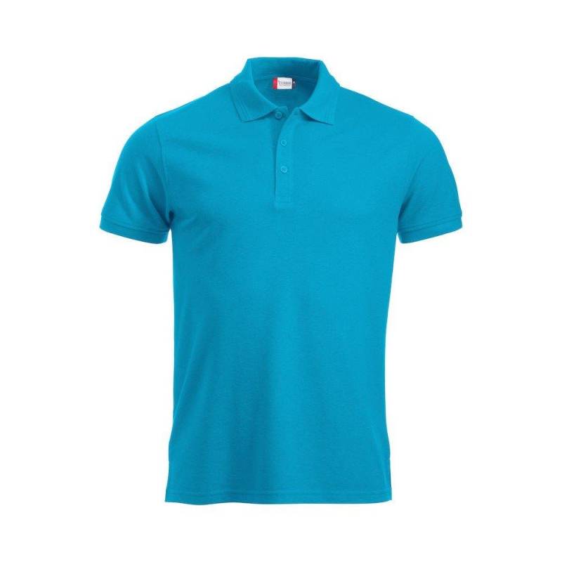 Manhattan Poloshirt Herren Türkisblau 3XL von Clique