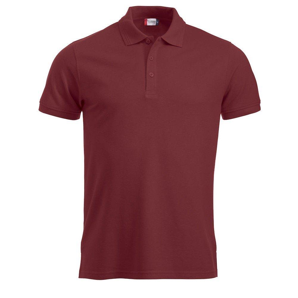 Manhattan Poloshirt Herren Weinrot 3XL von Clique