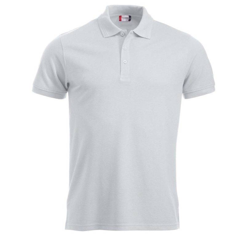 Manhattan Poloshirt Herren Weiss XS von Clique