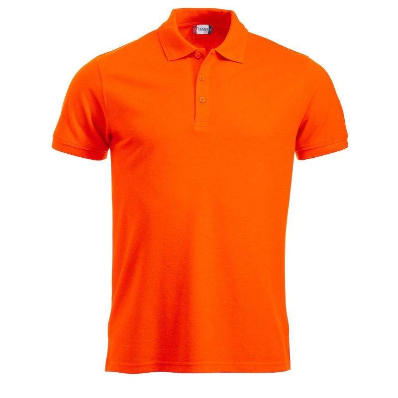 Manhattan Poloshirt Sichtbarkeit Herren Orange M von Clique