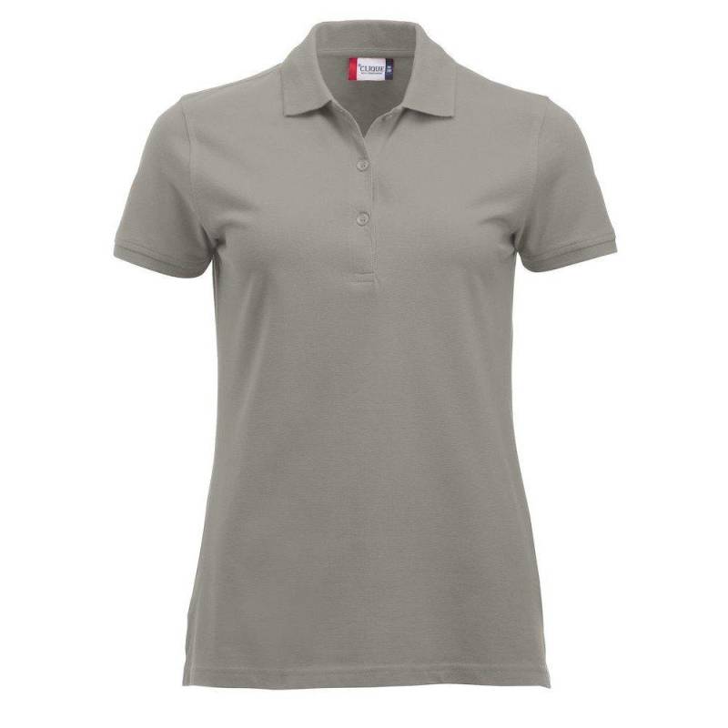 Marion Poloshirt Damen Silber XL von Clique