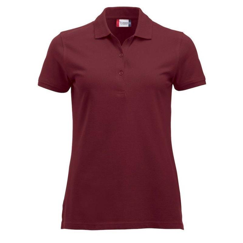 Clique - Marion Poloshirt, für Damen, Weinrot, Größe S von Clique