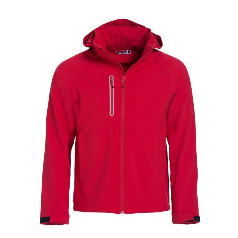 Milford Softshelljacke Herren Rot Bunt XS von Clique