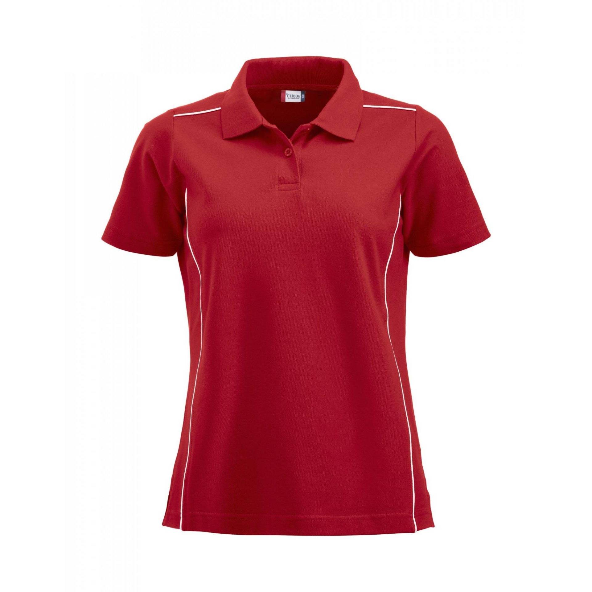 New Alpena Poloshirt Damen Rot Bunt M von Clique