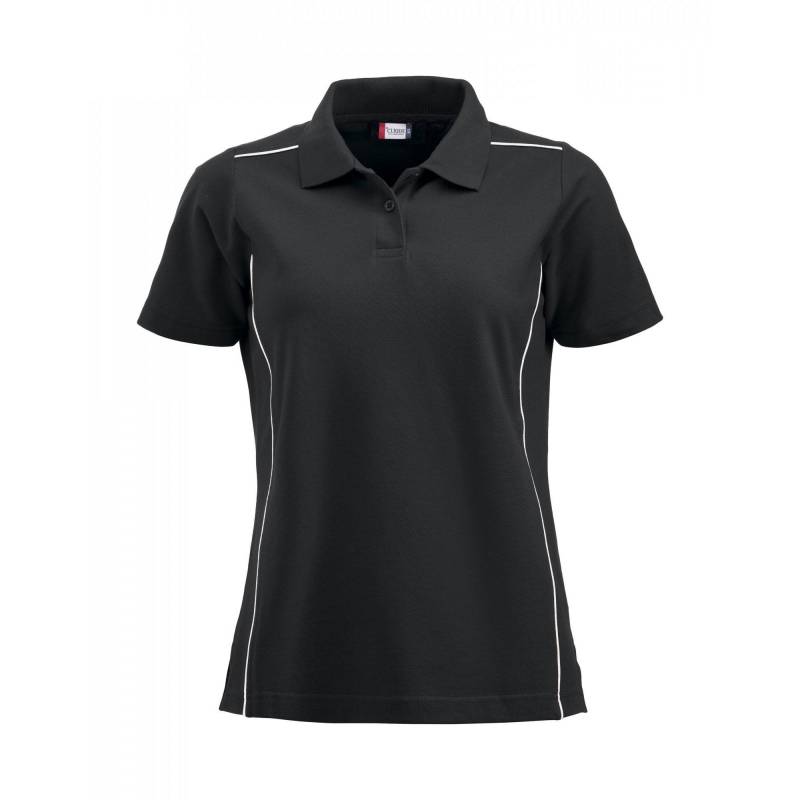 New Alpena Poloshirt Damen Schwarz L von Clique