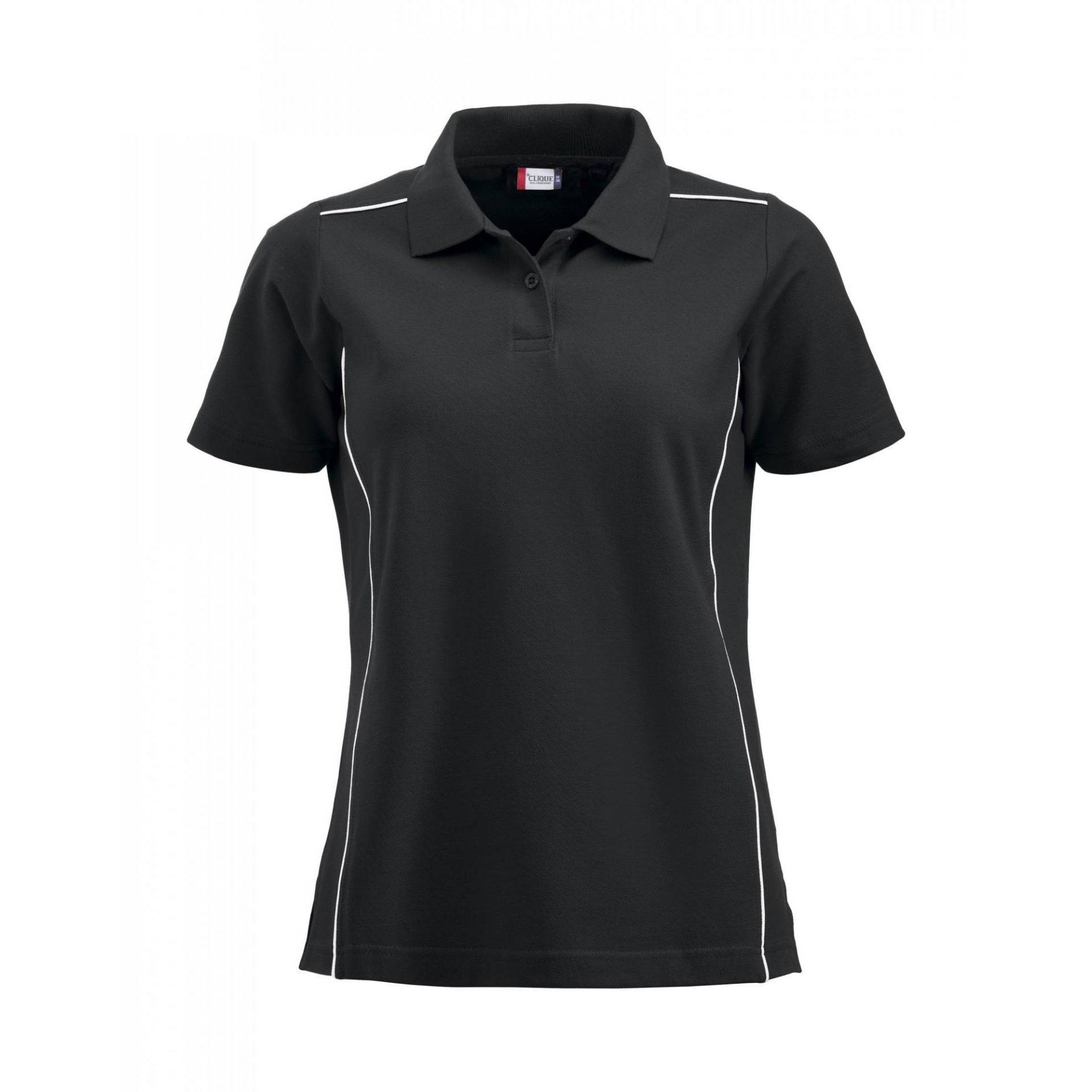 Clique - New Alpena Poloshirt, für Damen, Schwarz, Größe XL von Clique