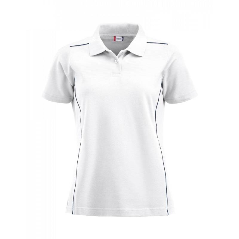 Clique - New Alpena Poloshirt, für Damen, Weiss, Größe XL von Clique