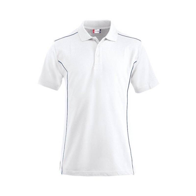 New Conway Poloshirt Herren Weiss L von Clique