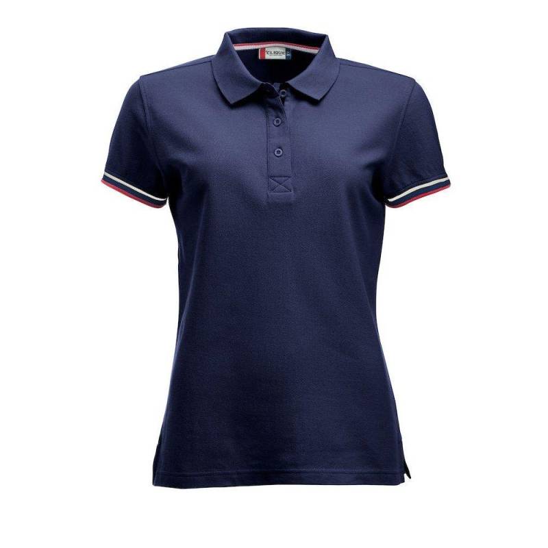 Newton Poloshirt Damen Marine S von Clique