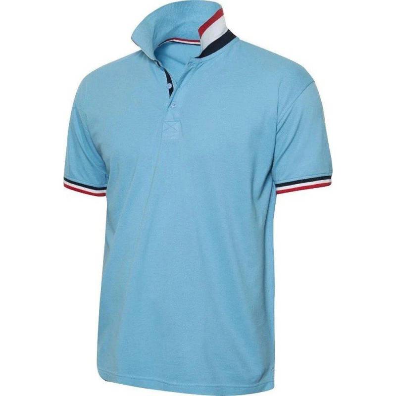 Newton Poloshirt Herren Himmelblau M von Clique