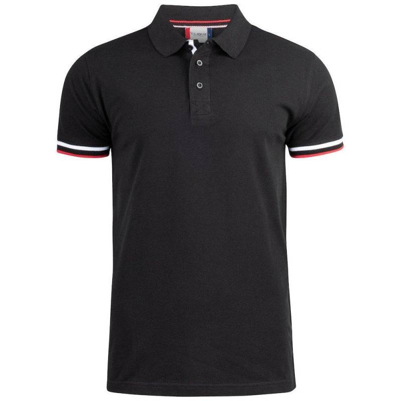 Newton Poloshirt Herren Schwarz 3XL von Clique