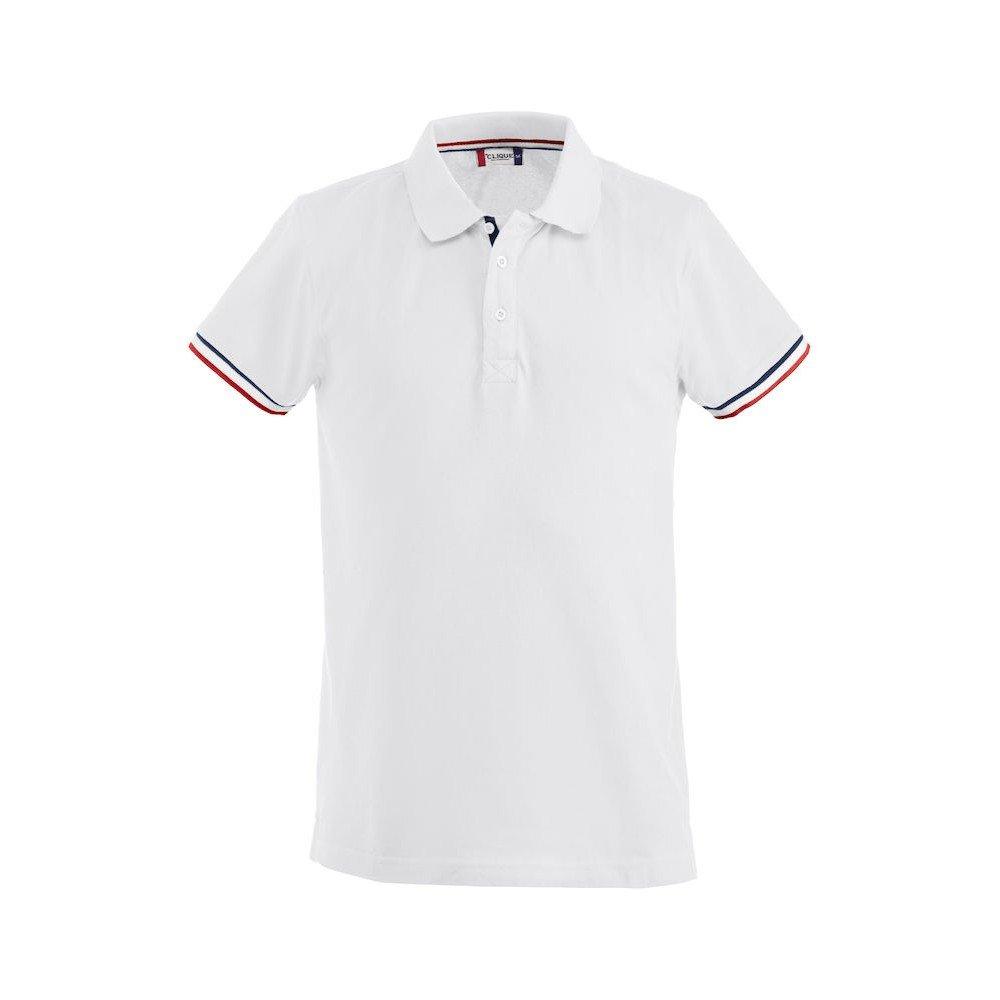 Newton Poloshirt Herren Weiss 3XL von Clique