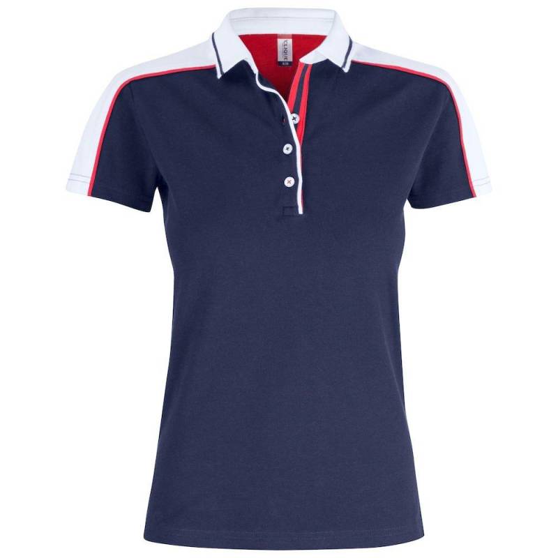 Pittsford Poloshirt Damen Marine L von Clique