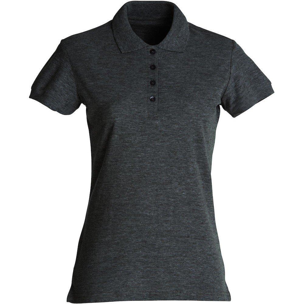 Clique - Poloshirt, für Damen, Anthrazit, Größe S von Clique