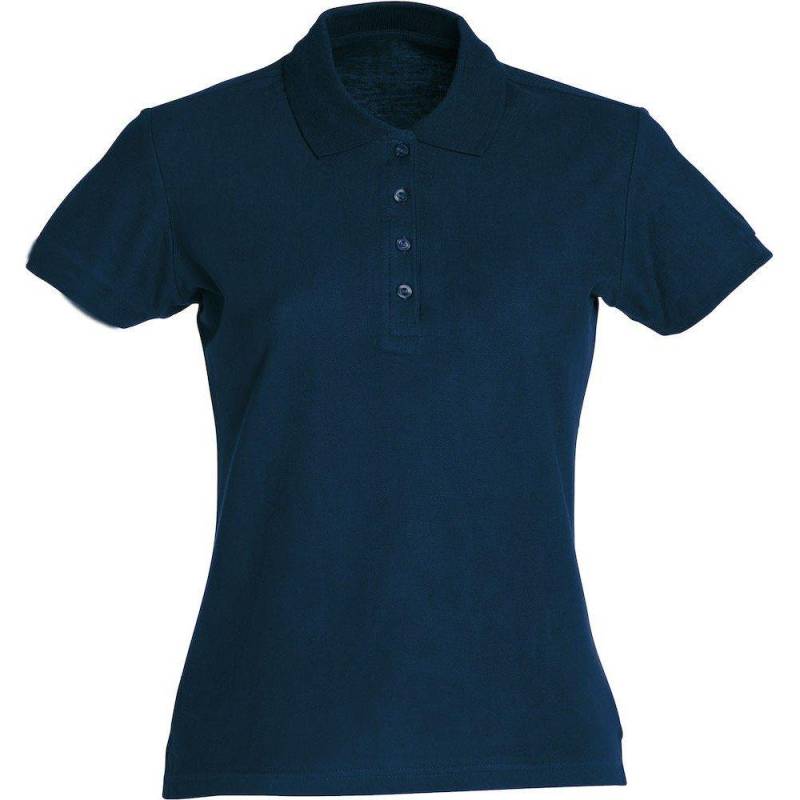 Poloshirt Damen Marine L von Clique