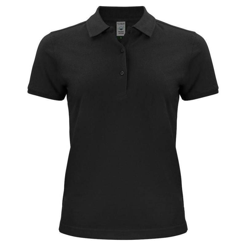 Poloshirt Damen Schwarz M von Clique