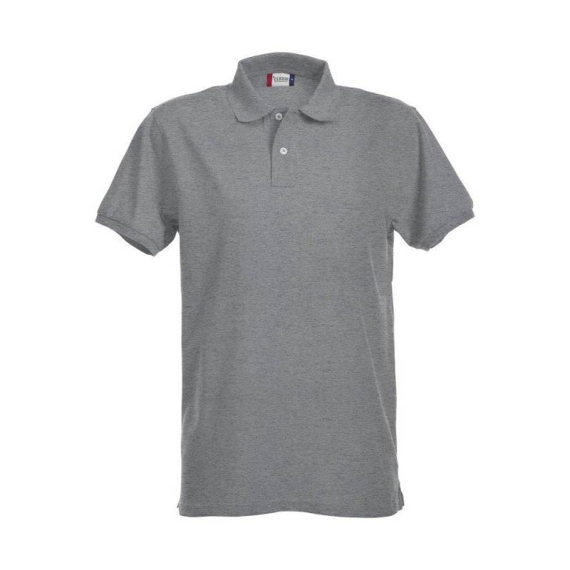 Poloshirt Herren Grau M von Clique