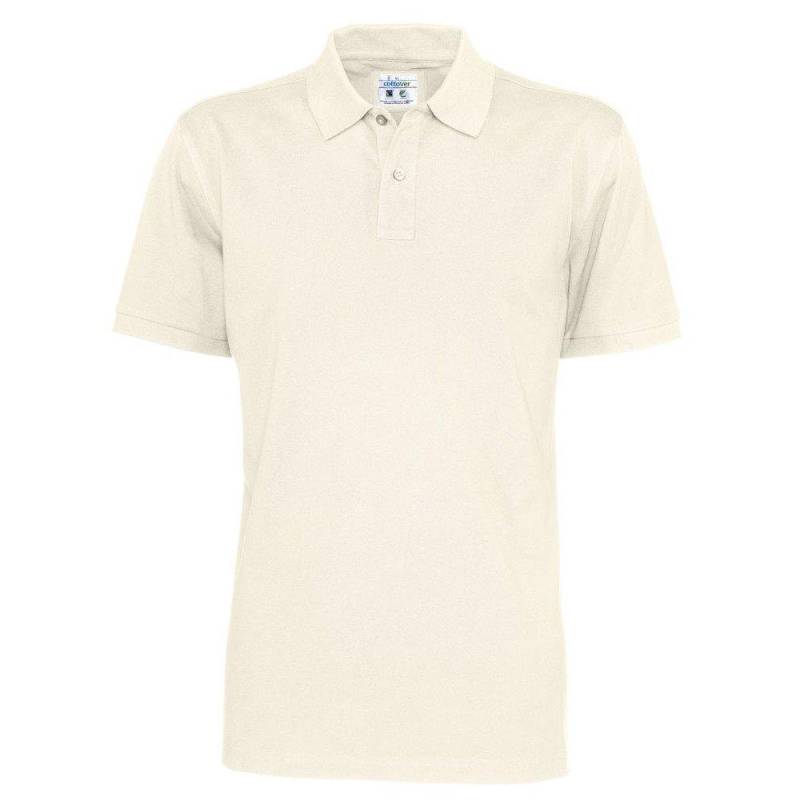 Poloshirt Herren Weiss L von Clique