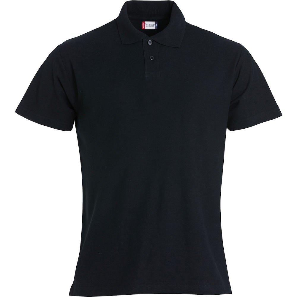 Clique - Poloshirt kurzärmlig, 128, Schwarz von Clique