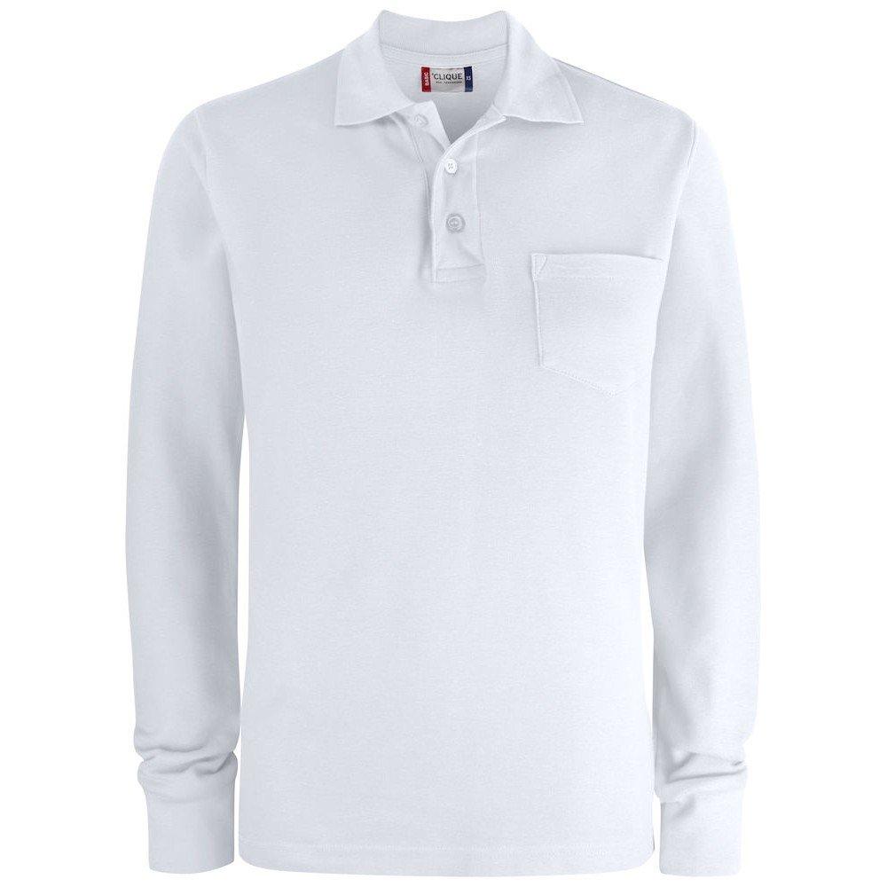 Clique - Poloshirt Langärmlig, für Damen, Weiss, Größe XS von Clique