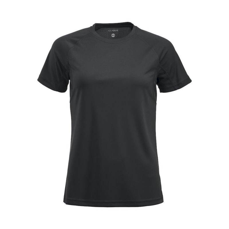 Premium Active Tshirt Damen Schwarz M von Clique