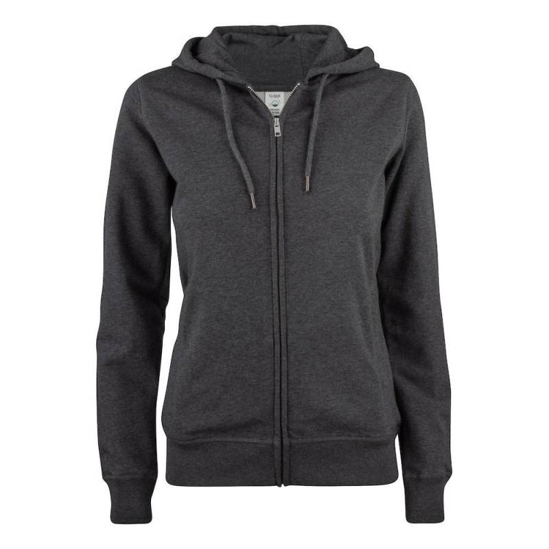 Premium Hoodie Mit Durchgehendem Reißverschluss Damen Taubengrau XL von Clique